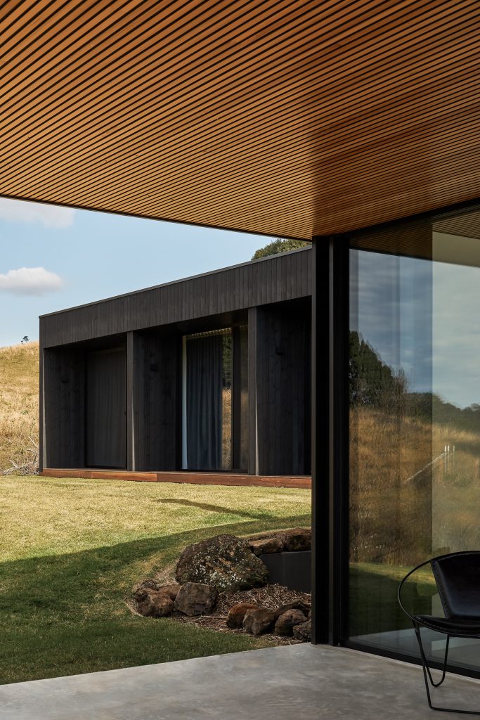 Coorabell Springs exterior with black cladding