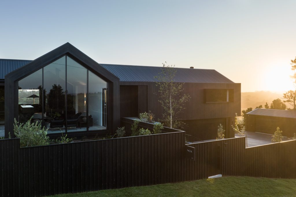 Nox Byron Bay with black cladding view from street